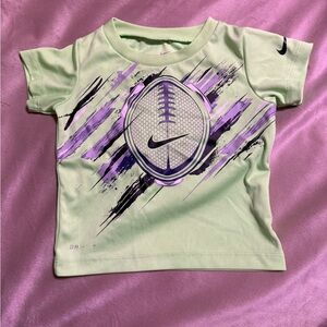 Nike Kids Lime and Gray Graphic Tee